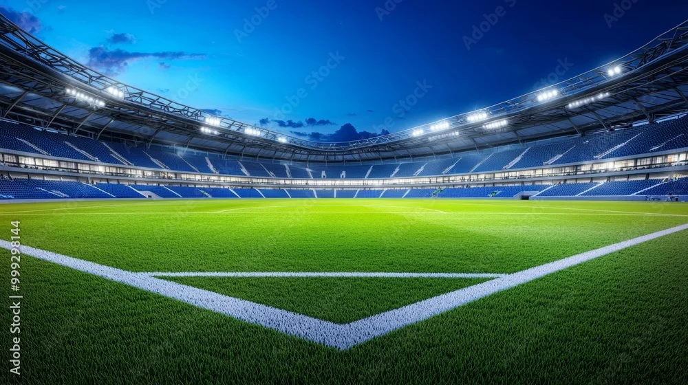 大型足球场全景鸟瞰